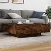 Image de Table basse chêne fumé 100x100x31 cm bois d ingénierie