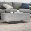 Image de Table basse avec lumières LED sonoma gris 85x55x31 cm
