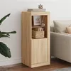 Image de vidaXL Buffet avec lumières LED chêne sonoma 41x37x100 cm836646