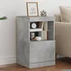 Image de Buffet avec lumières LED gris béton 41x37x67 cm