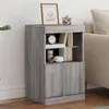 Image de Buffet avec lumières LED sonoma gris 41x37x67 cm