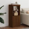 Image de vidaXL Buffet avec lumières LED chêne marron 41x37x100 cm836692