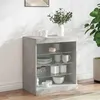 Image de vidaXL Buffet avec Lumières LED, Armoire avec Éclairage, Meuble de Rangement, Organisateur de Salon Salle de Séjour, 836696