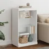 Image de vidaXL Dressoir met LED-verlichting 60,5x37x100 cm wit836707
