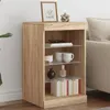 Image de Buffet avec lumières LED chêne sonoma 41x37x67 cm