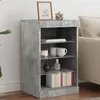 Image de Buffet avec lumières LED gris béton 41x37x67 cm