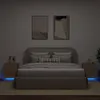 Image de vidaXL Armoires de Chevet avec Lumières LED 2 pcs, Tables de Chevet avec 7 Tiroirs, Tables de Nuit Chambre, Moderne, Chêne 836740