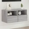 Image de vidaXL Meuble TV mural sonoma gris 60x30x30 cm bois d'ingénierie836864