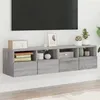 Image de Meubles TV muraux 2pcs sonoma gris 60x30x30cm bois d ingénierie