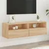 Image de vidaXL Meuble TV mural chêne sonoma 100x30x30 cm bois d'ingénierie 836886