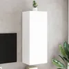 Image de vidaXL Meuble TV mural blanc 40,5x30x102 cm bois d'ingénierie 836931