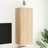 Image de vidaXL Meuble TV mural chêne sonoma 40,5x30x102 cm bois d'ingénierie 836933