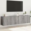 Image de vidaXL Tv-meubels 2 st wandgemonteerd 80x30x41 cm grijs sonoma eiken836963