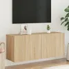 Image de Meuble TV mural chêne sonoma 100x30x41 cm