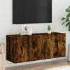 Image de vidaXL Tv-meubel wandgemonteerd 100x30x41 cm gerookt eikenkleurig836970
