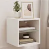 Image de vidaXL Meuble TV Mural avec Lumières LED, Armoire de Télévision Suspendue avec Étagère, Meuble Télé Flottant Salon, Moderne, 836973