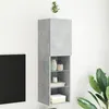 Image de Meuble TV avec lumières LED gris béton 30,5x30x102 cm