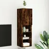 Image de vidaXL Meuble TV avec Lumières LED, Armoire de Télévision Murale avec Rangement, Meuble Télé Suspendu Salon Salle de Séjour, 837023