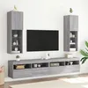 Image de vidaXL Meubles TV avec Lumières LED 2 pcs, Armoires de Télévision Murales, Meubles Télé avec Rangement Salon Salle de 837026
