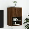 Image de vidaXL Meuble TV avec lumières LED chêne marron 40,5x30x60 cm837041