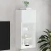 Image de Meuble TV avec lumières LED blanc 40,5x30x90 cm