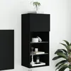 Image de vidaXL Meuble TV avec Lumières LED, Armoire de Télévision Murale avec Rangement, Meuble Télé Suspendu Salon Salle de Séjour, 837045