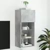 Image de vidaXL Meuble TV avec Lumières LED, Armoire de Télévision Murale avec Rangement, Meuble Télé Suspendu Salon Salle de Séjour, 837049