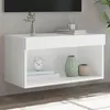 Image de Meuble TV avec lumières LED blanc 60x30x30 cm