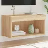 Image de vidaXL Meuble TV avec lumières LED chêne sonoma 60x30x30 cm837131