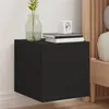 Image de vidaXL Meubles TV Muraux avec Lumières LED 2 pcs, Armoires de Télévision Suspendues avec Rangement, Meubles Télé Flottants 837221