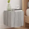 Image de Meuble TV mural avec lumières LED sonoma gris 30,5x35x30 cm