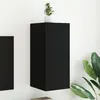 Image de vidaXL Meuble TV Mural avec Lumières LED, Armoire de Télévision Suspendue avec Rangement, Meuble Télé Flottant Salon, 837234