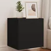 Image de vidaXL Meubles TV Muraux avec Lumières LED 2 pcs, Armoires de Télévision Suspendues avec Rangement, Meubles Télé Flottants 837249