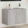 Image de vidaXL Meuble TV mural avec lumières LED sonoma gris 60x35x41 cm837312