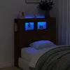 Image de vidaXL Tête de Lit à LED, Tête de Cadre de Lit, Accessoire de Lit Simple, Meuble de Chambre à Coucher Maison Intérieur, 837336