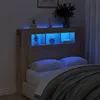 Image de Tête de lit à LED chêne sonoma 120x18,5x103,5cm bois ingénierie