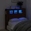 Image de vidaXL Tête de Lit à LED, Tête de Cadre de Lit, Accessoire de Lit Double, Meuble de Chambre à Coucher Maison Intérieur, 837343