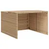 Image de vidaXL Garage pour robot tondeuse beige 86x90x52/57 cm résine tressée