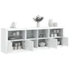 Image de vidaXL Buffet avec lumières LED blanc 202x37x67 cm3209009