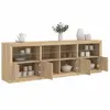 Image de Vidaxl Meuble avec Éclairage LED, Chêne Sonoma, 202x37x67 cm