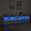 Image de Buffet avec lumières LED blanc 283x37x67 cm