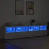 Image de Vidaxl Meuble avec Éclairage LED, Blanc, 283X37X67 Cm