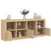 Image de Buffet avec lumières LED chêne sonoma 164x37x67 cm