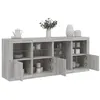 Image de vidaXL Dressoir met LED-verlichting 164x37x67 cm grijs sonoma eiken3209056