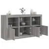 Image de Buffet avec lumières LED sonoma gris 123x37x67 cm