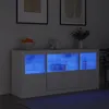 Image de Buffet avec lumières LED blanc 142,5x37x67 cm