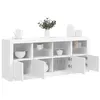 Image de Buffet avec lumières LED blanc 163x37x67 cm