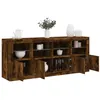 Image de vidaXL Dressoir met LED-verlichting 163x37x67 cm gerookt eikenkleurig3209076