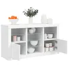 Image de Buffet avec lumières LED blanc 123x37x67 cm