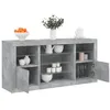 Image de vidaXL Buffet avec Lumières LED, Armoire avec Porte, Meuble de Rangement, Organisateur de Salon Entrée Salle de Séjour, 3209089